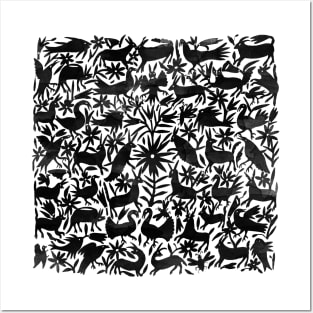 Black Otomi Print Posters and Art